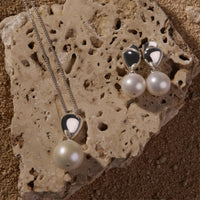 Islander Silver Pearl Earring