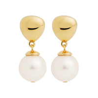 Islander Yellow Gold Pearl Earring