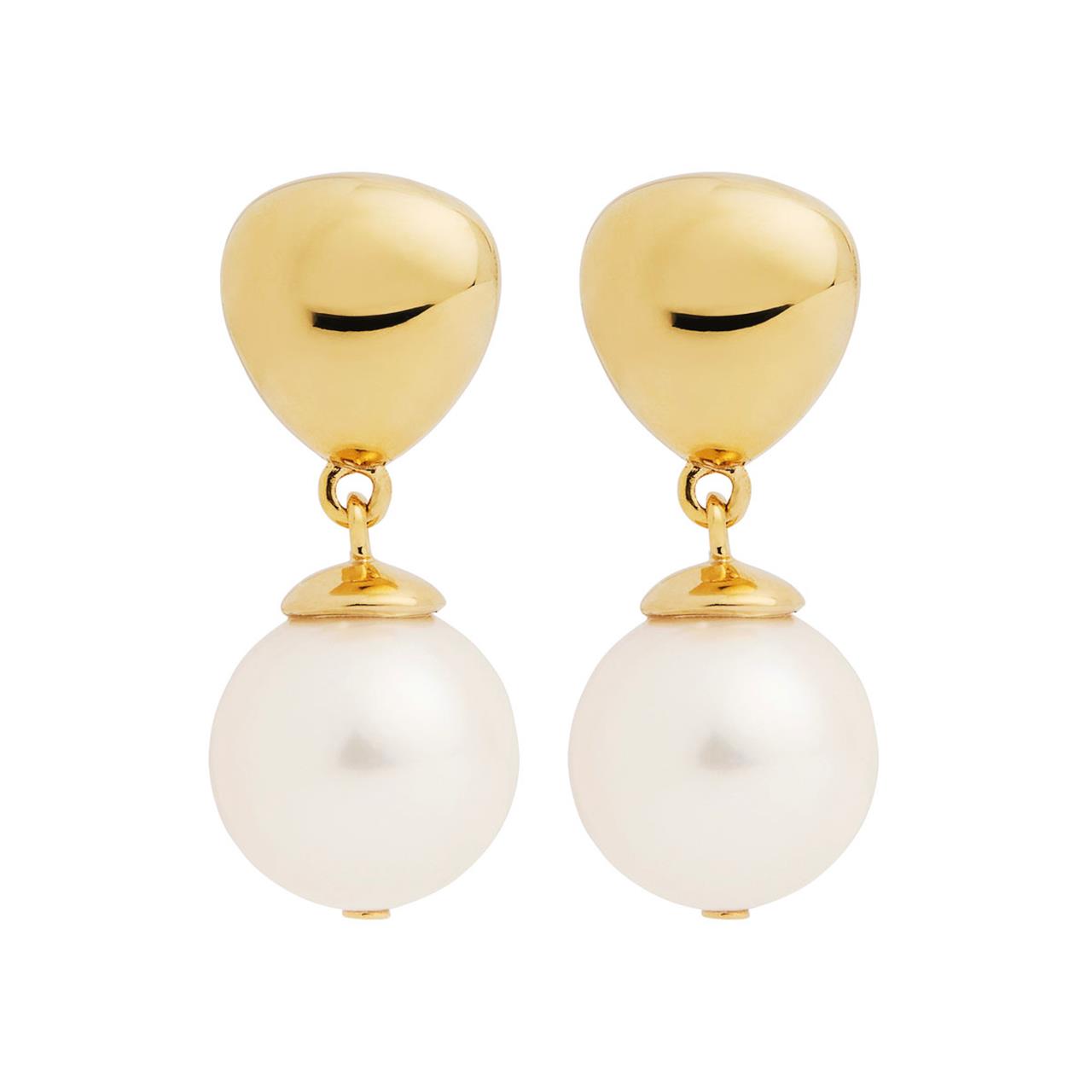 Islander Yellow Gold Pearl Earring