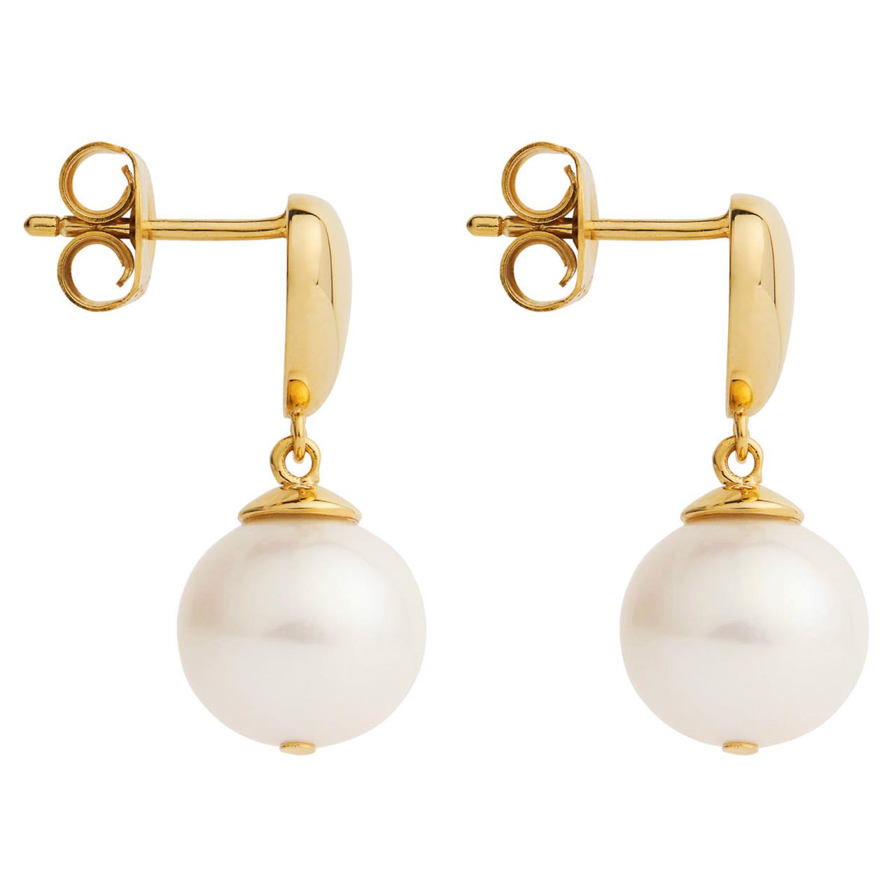 Islander Yellow Gold Pearl Earring