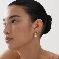 Islander Yellow Gold Pearl Earring