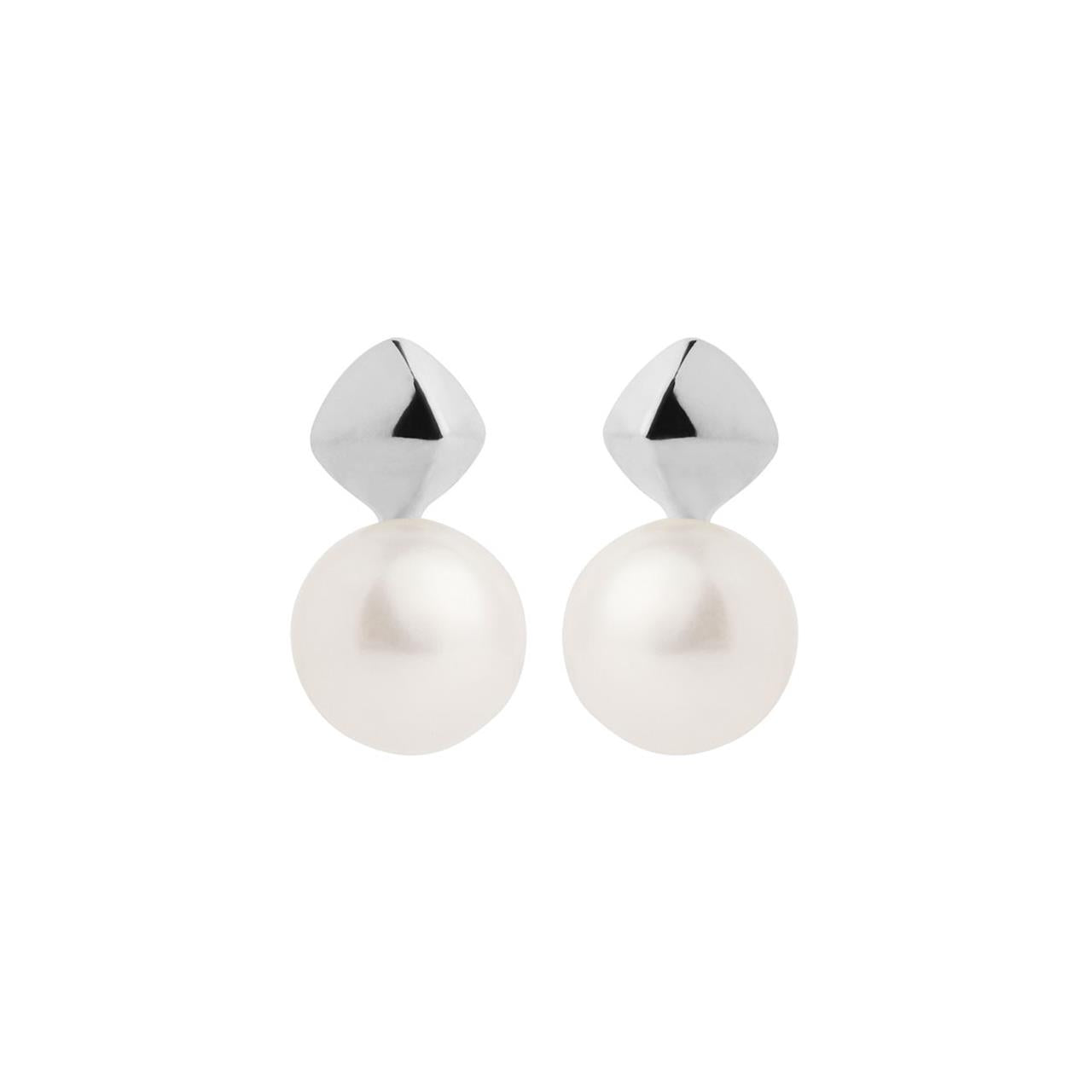 Mirage Silver Pearl Earring