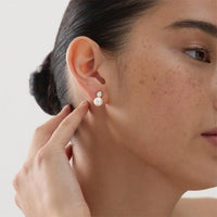 Mirage Silver Pearl Earring