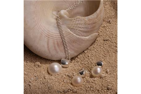 Mirage Silver Pearl Earring