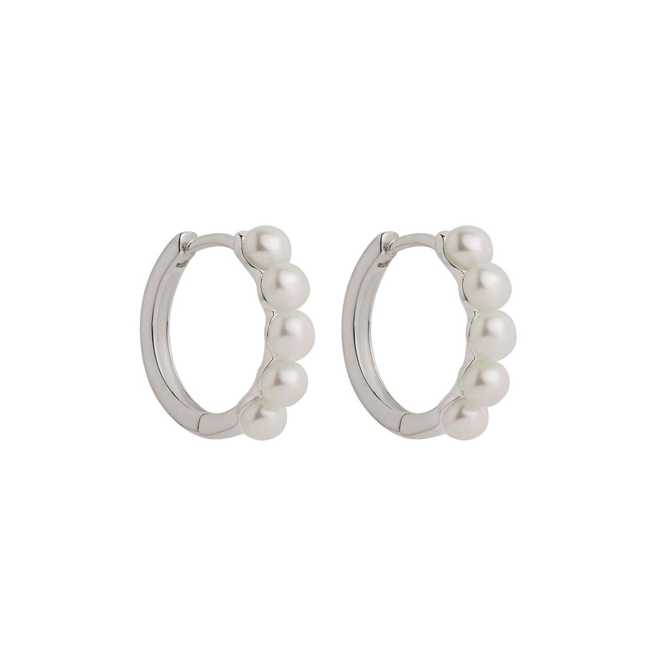 Mermaid Silver Pearl Earring