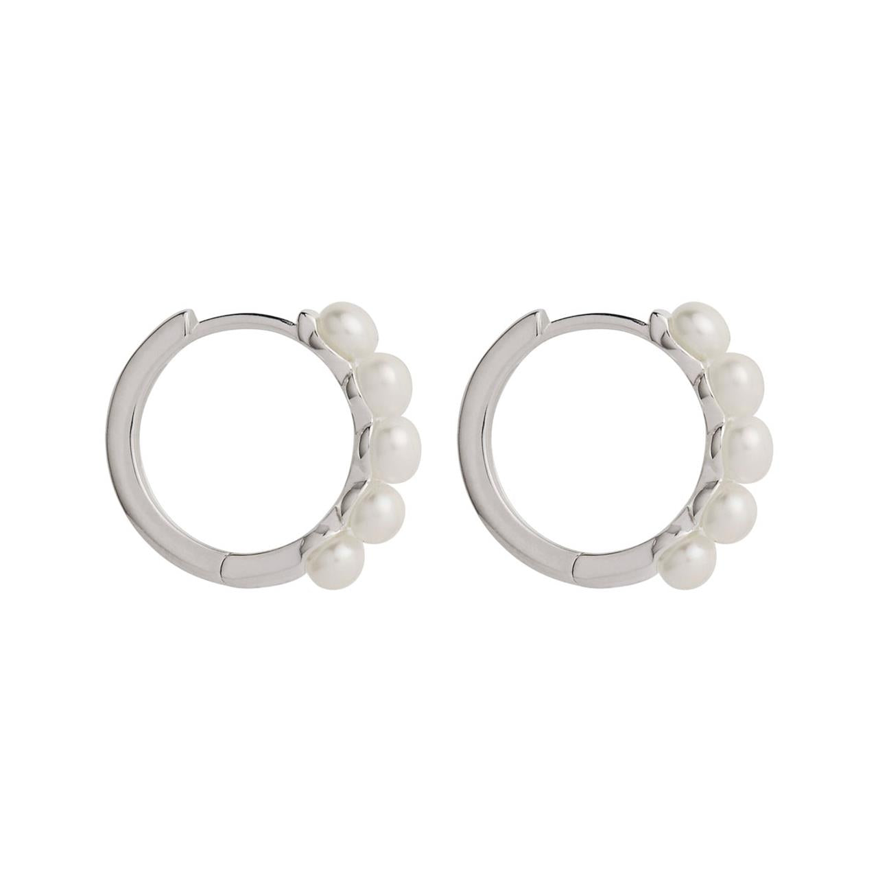 Mermaid Silver Pearl Earring