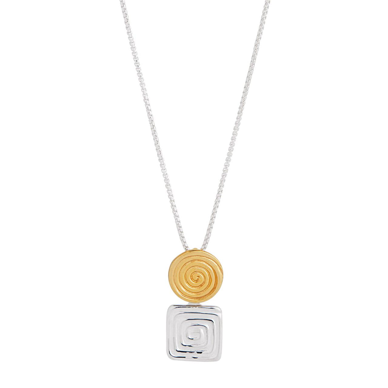 Labyrinthe Two-Tone Necklace