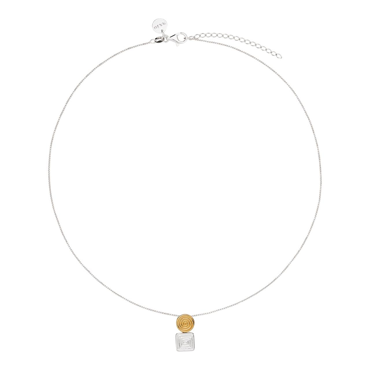 Labyrinthe Two-Tone Necklace
