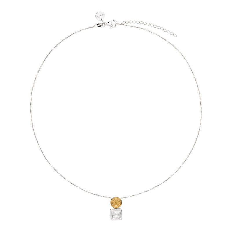Labyrinthe Two-Tone Necklace