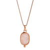 Fleur Rose Quartz Necklace | Rose Gold