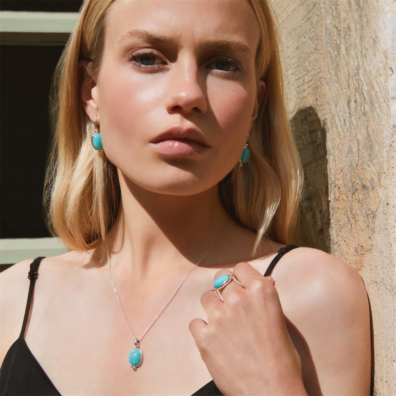 Fleur Amazonite Necklace | Sterling Silver