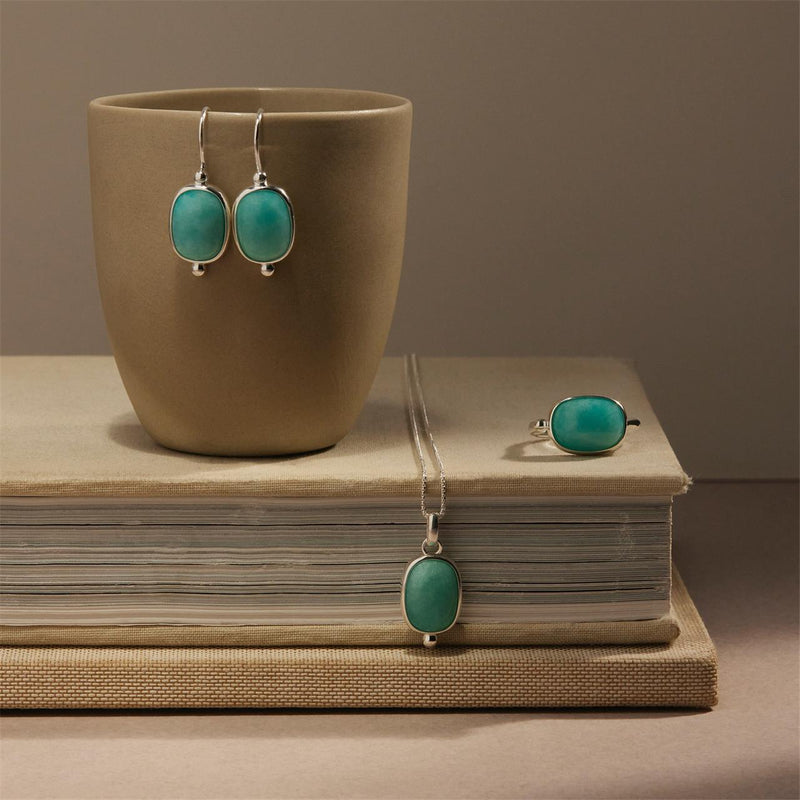 Fleur Amazonite Necklace | Sterling Silver