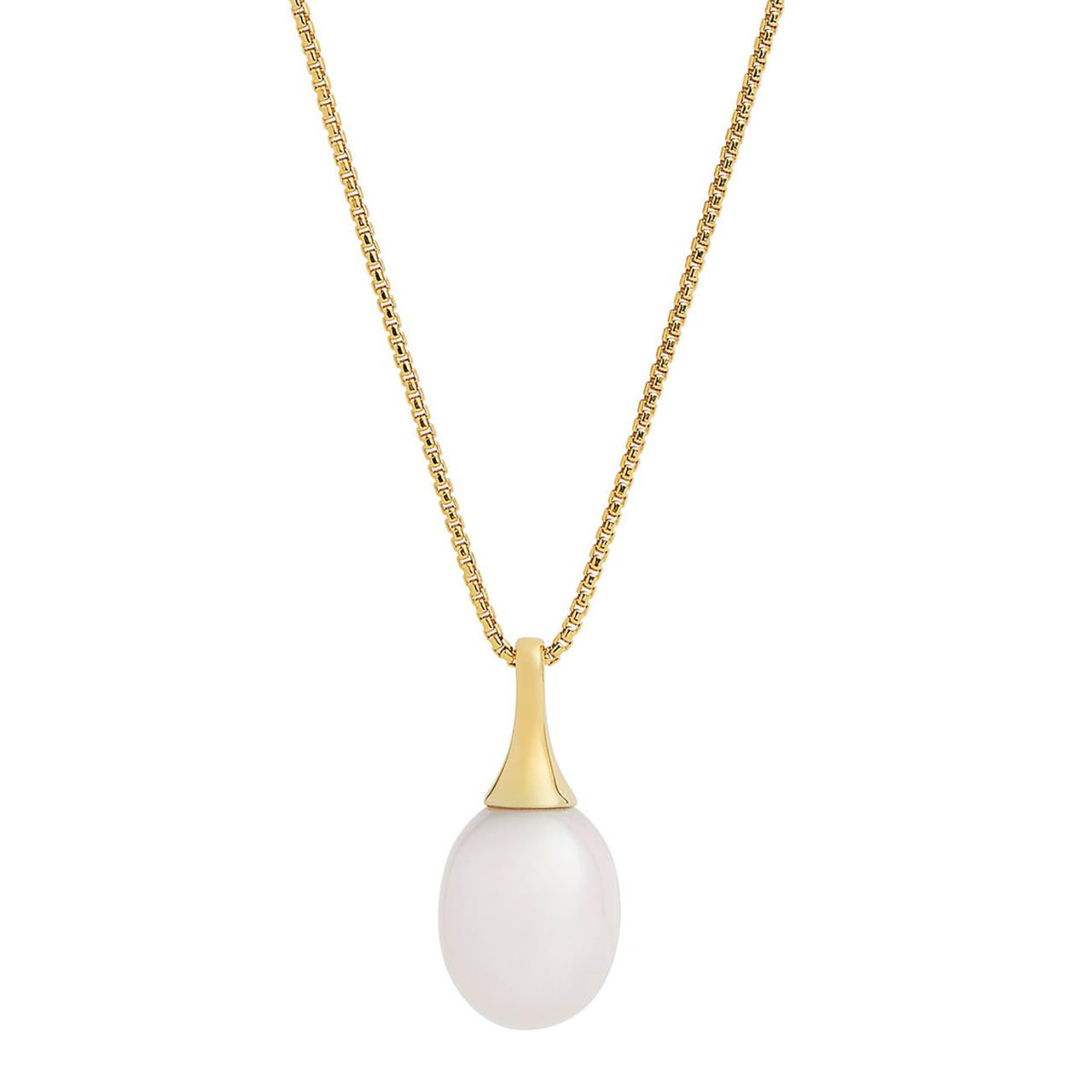 Isla Yellow Gold Pearl Necklace