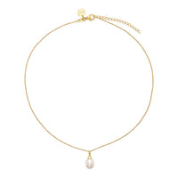 Isla Yellow Gold Pearl Necklace