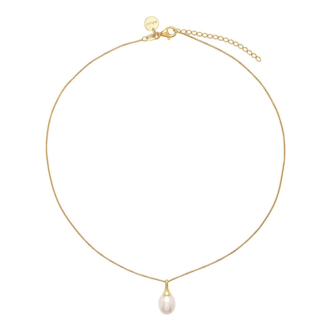 Isla Yellow Gold Pearl Necklace