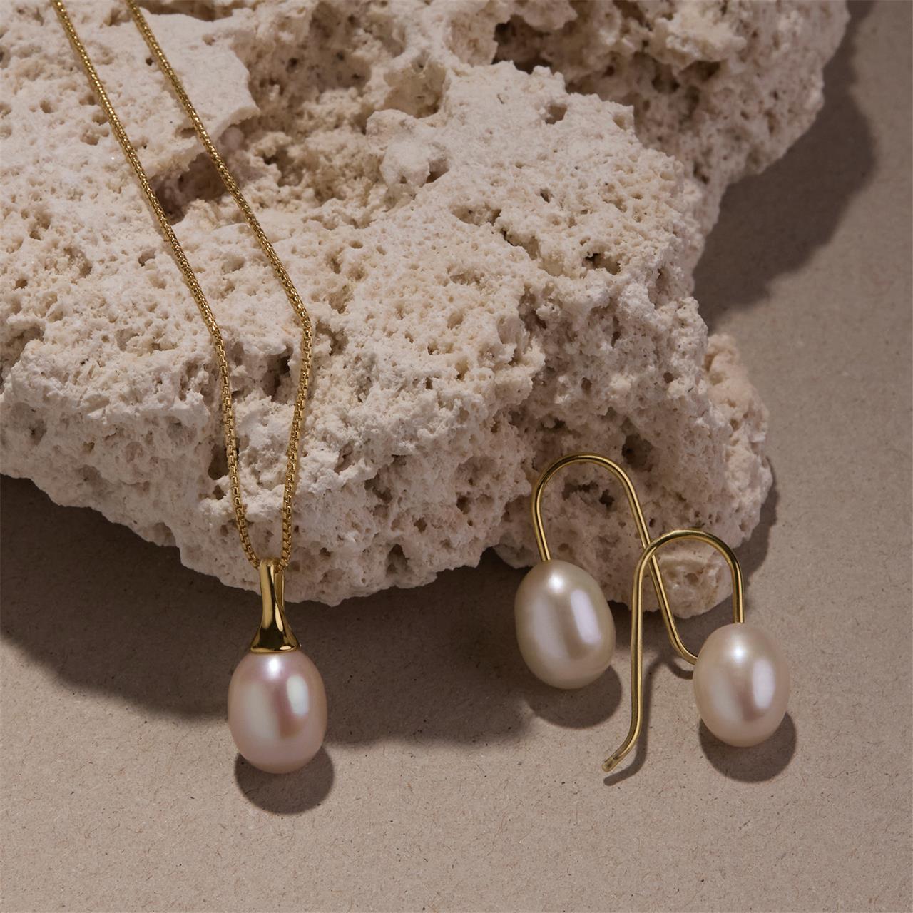 Isla Yellow Gold Pearl Necklace