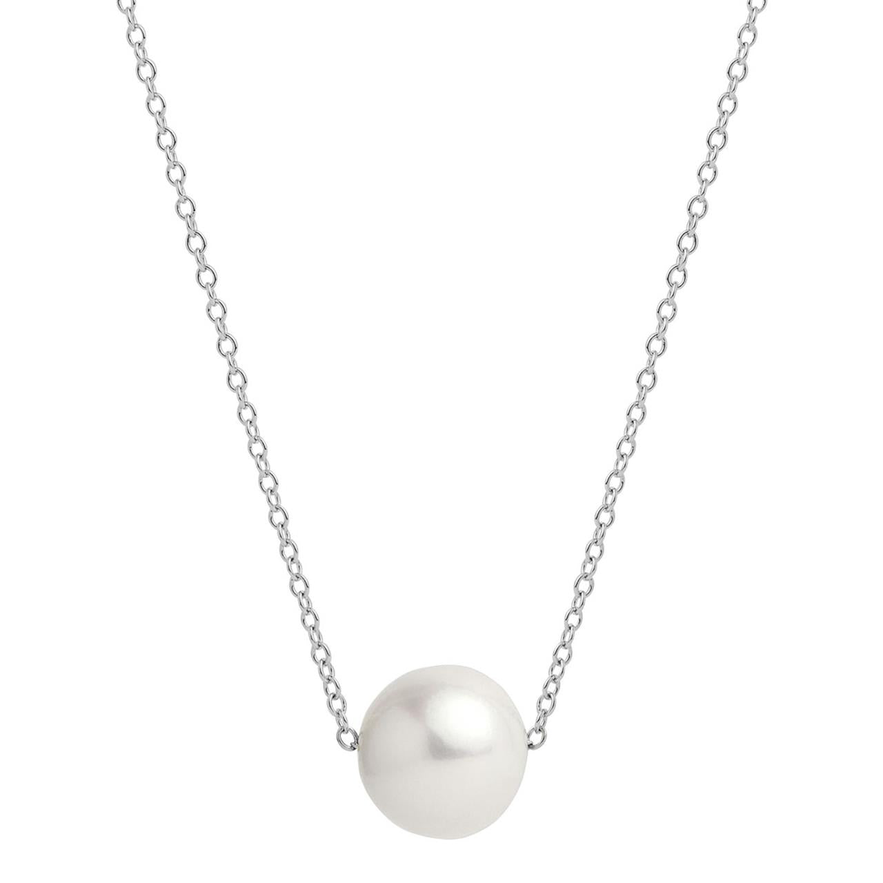 Whirlpool Silver Pearl Necklace