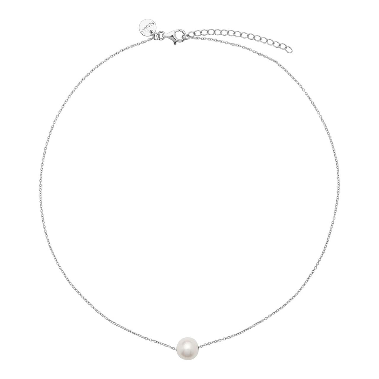 Whirlpool Silver Pearl Necklace