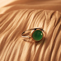 Garland Two-Tone Green Onyx Ring