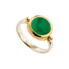 Garland Two-Tone Green Onyx Ring