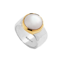 Chroma Silver/Gold Pearl Ring