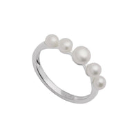 Mermaid Silver Pearl Ring