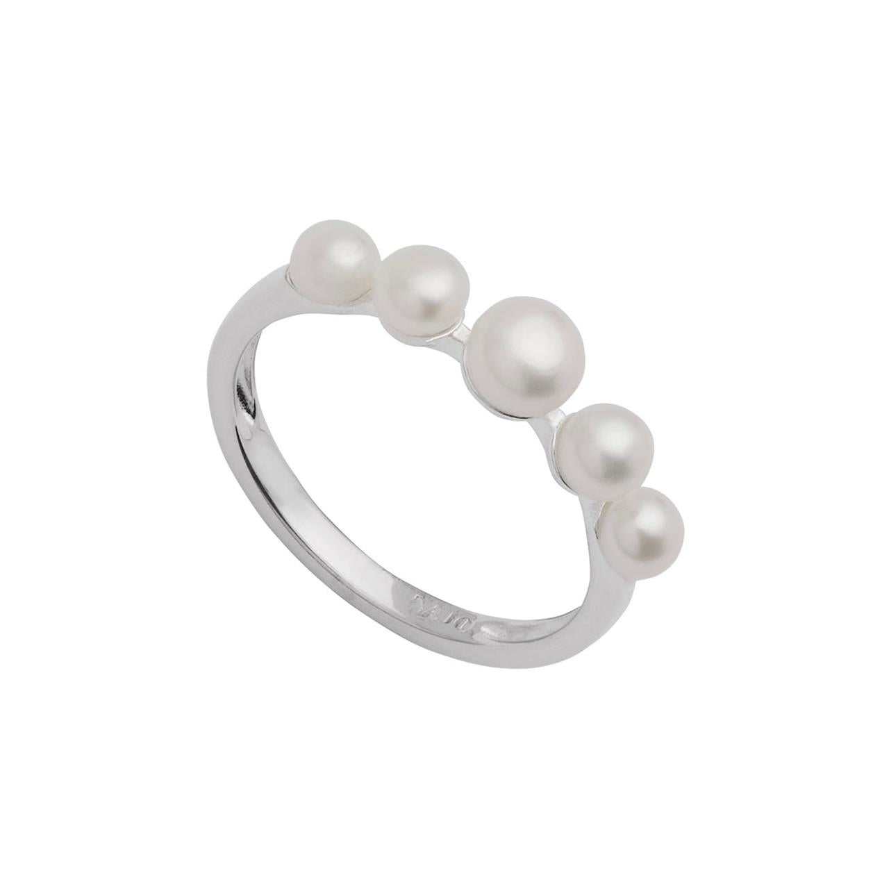 Mermaid Silver Pearl Ring