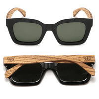 Zahra Midnight l Khaki Polarised Lens l Walnut Arms