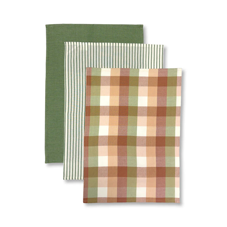 Woven  Cotton Tea towel | Set of 3