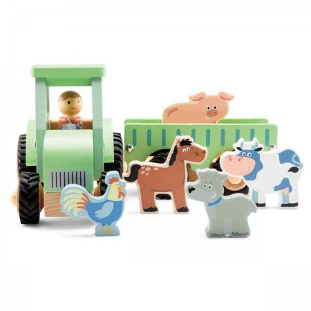 Large Tractor with Animals