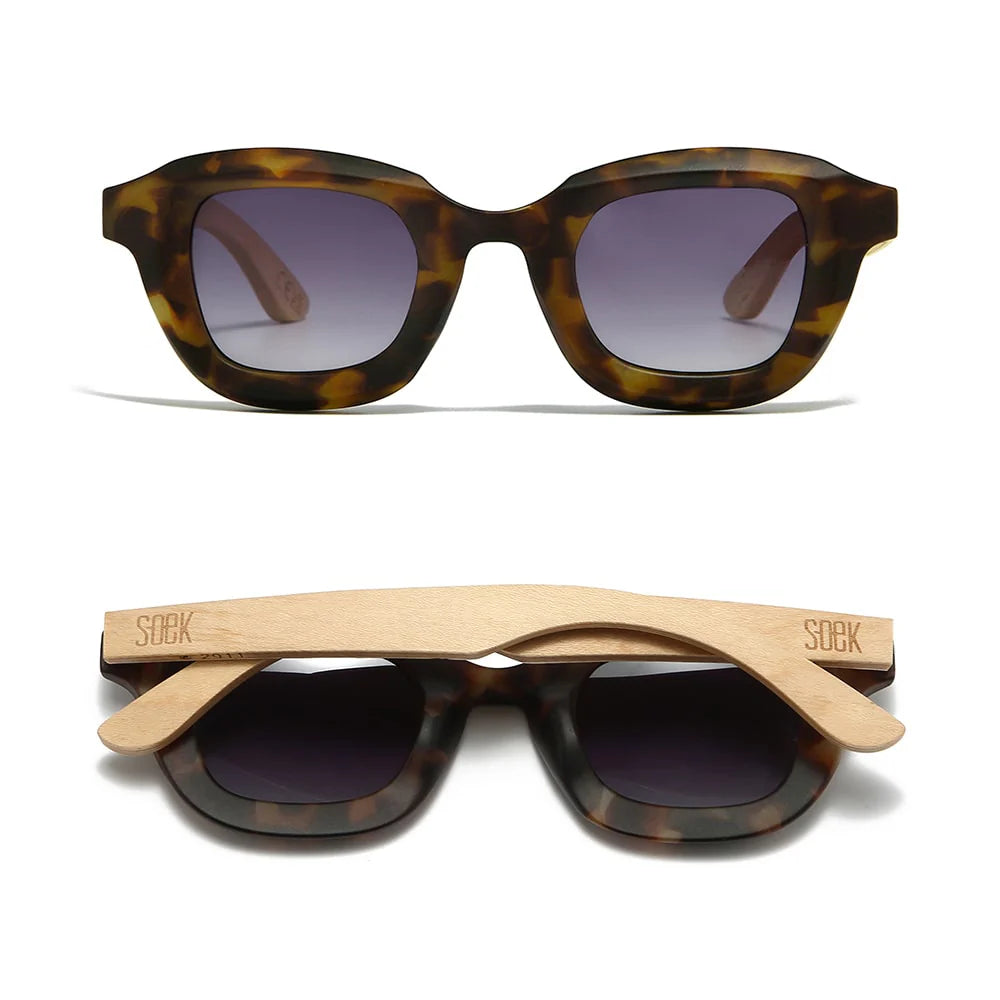 Quest Rocky Tort l Sunglasses l Polarised Lens l Walnut Arms
