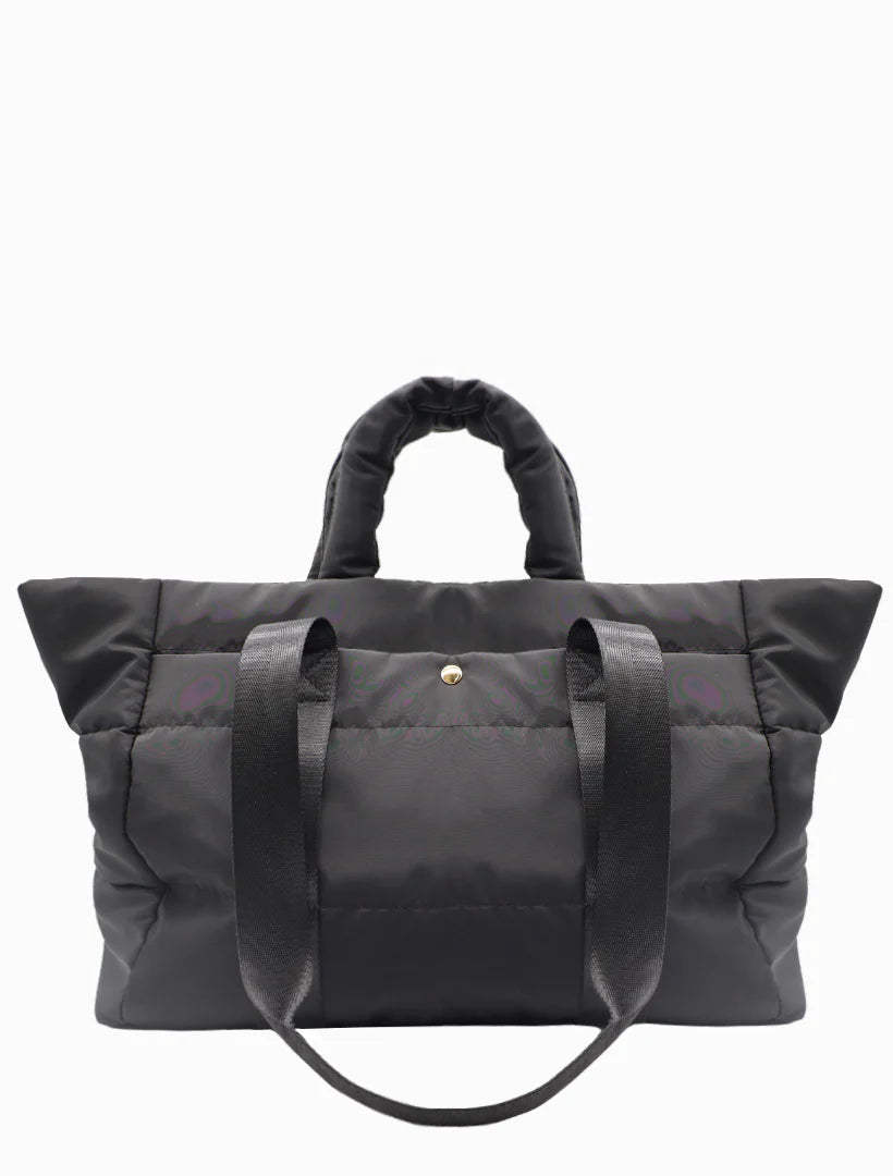 Quilted Voyager Bag | Black