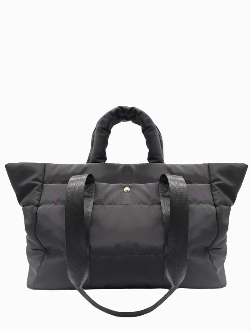 Quilted Voyager Bag | Black