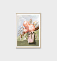 Painterly Botanic Khaki 1 or 2 | Framed Art