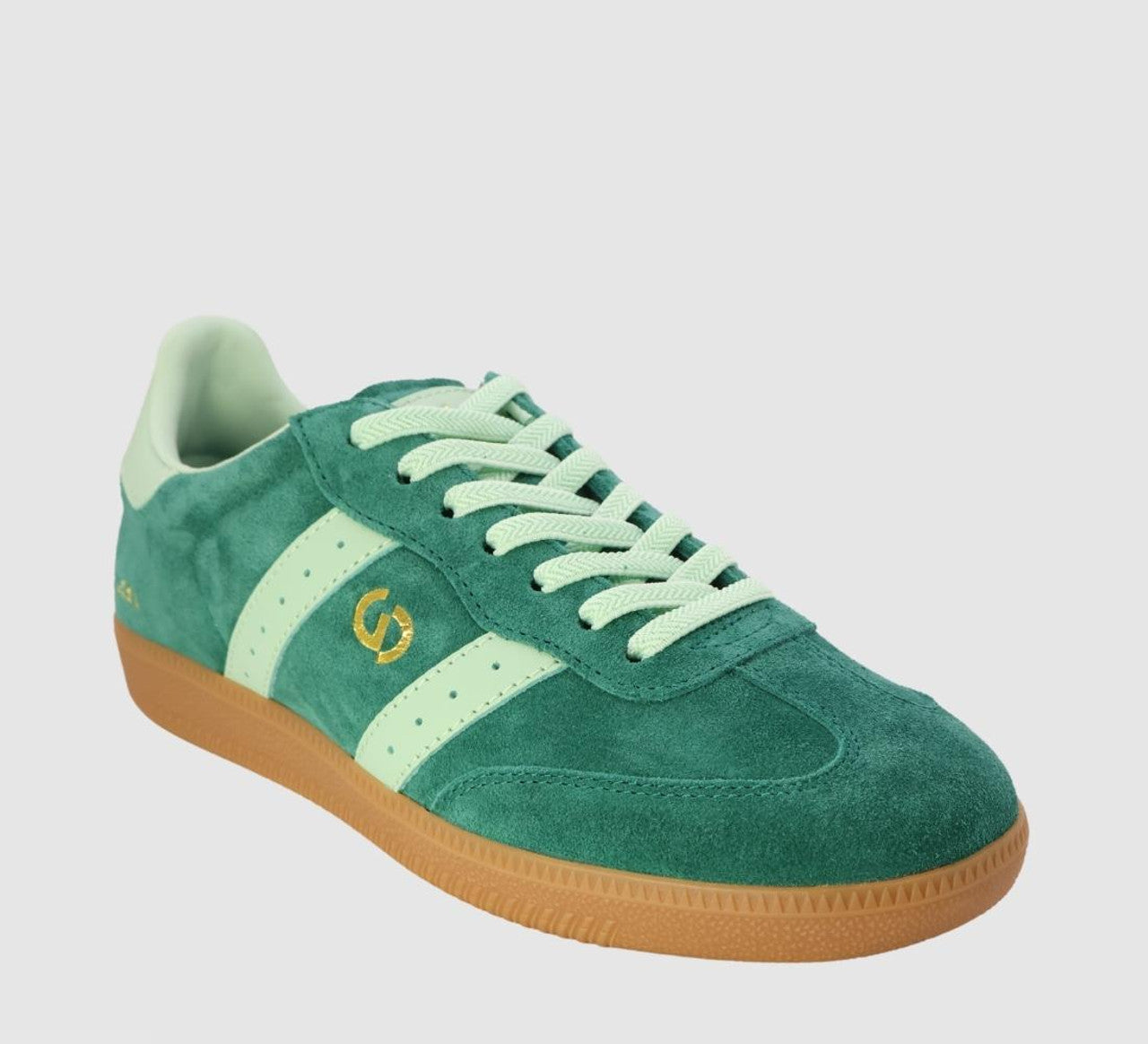 Goodsole 2001 Parallel Suede Sneaker | Green/Mint Suede