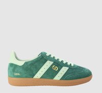 Goodsole 2001 Parallel Suede Sneaker | Green/Mint Suede