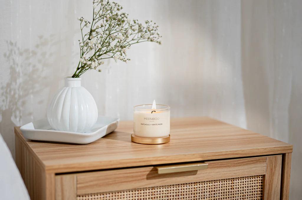 Mini Patchouli + White Musk Gold Lid Soy Candle