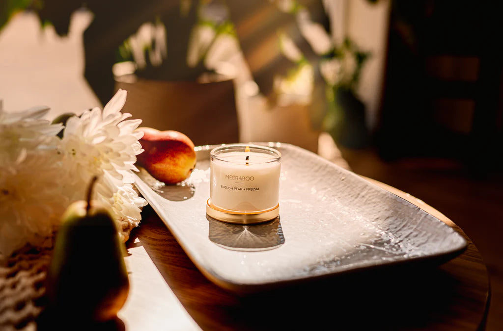 Mini English Pear + Freesia Gold Lid Soy Candle
