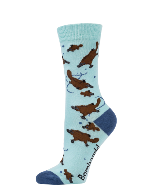 Platypus and Puggle | Womens Bamboo Sock