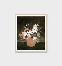 Posy Muse Khaki | Framed Art