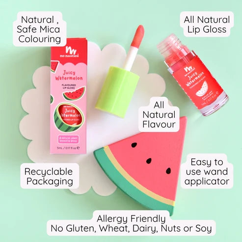 Natural Kids Lip Gloss Wands | Juicy Watermelon