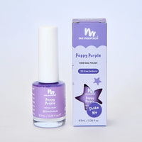 Poppy Purple Water-Based, Scratch off Nail Polish for Kids - 8.5ml