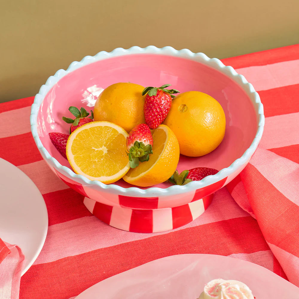 Ceramic Fruit Bowl | Stripe