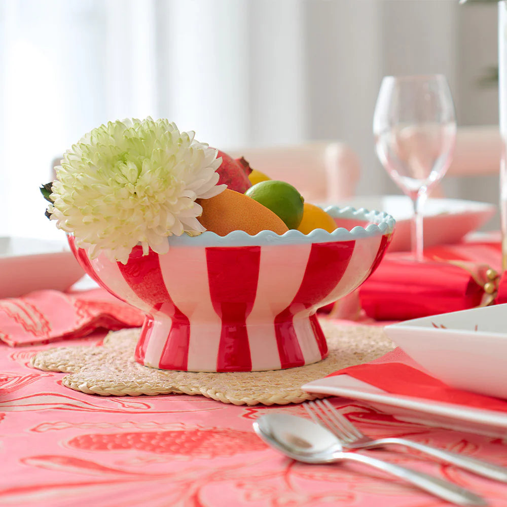 Ceramic Fruit Bowl | Stripe