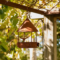 Bird Feeder House Rust