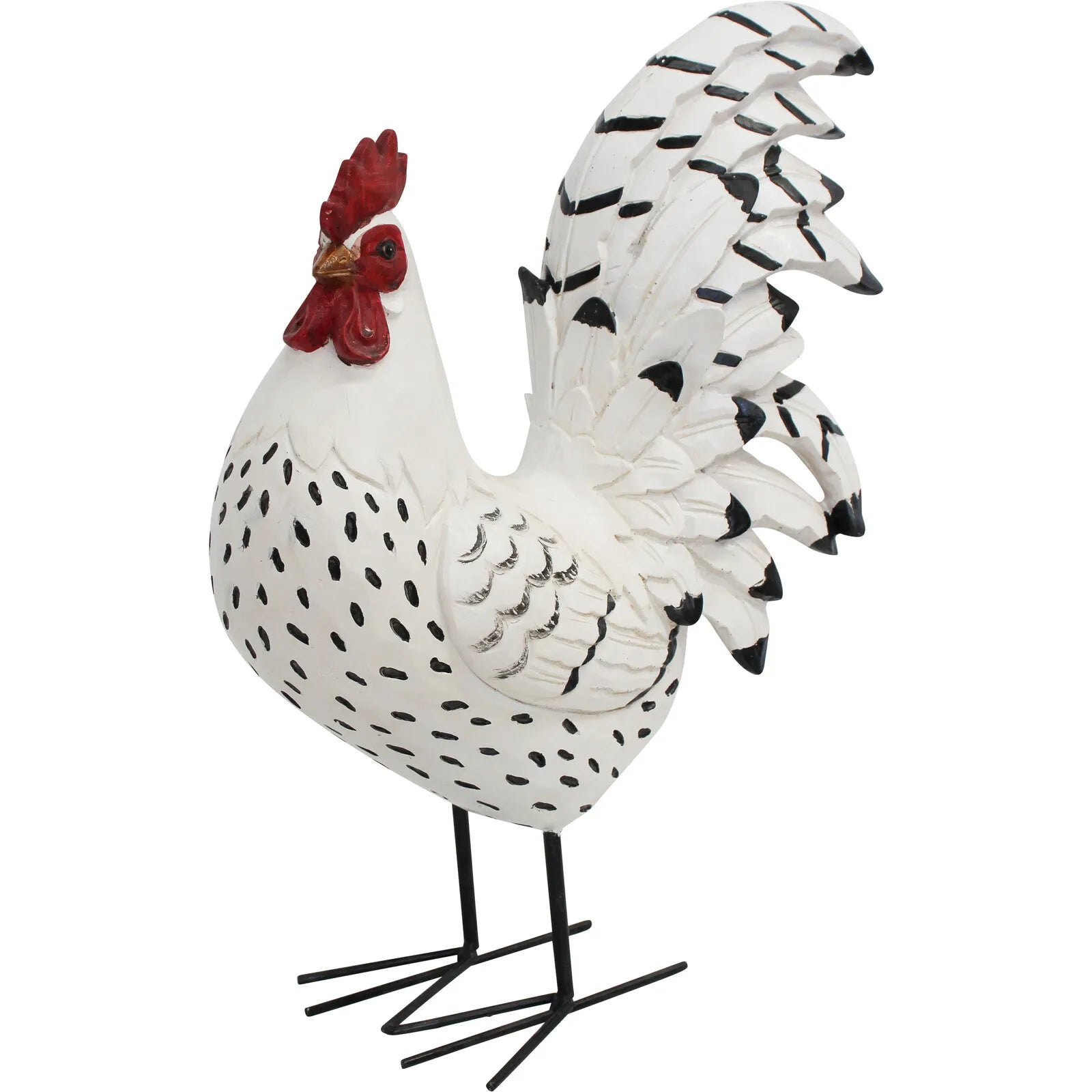 Rooster White/Black