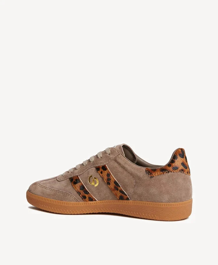 Goodsole 2001 Parallel Suede Sneaker | Walnut/Leopard Suede