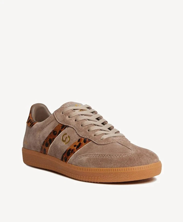 Goodsole 2001 Parallel Suede Sneaker | Walnut/Leopard Suede
