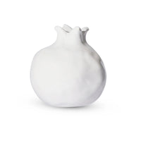 Pomegranate White Bud Vase