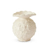 Maui White Crackle Vase